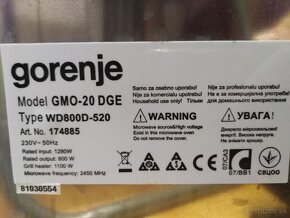 Gorenje GMO-20 DGE WD800D-520 - 5