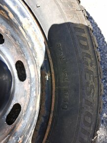 4 kusy zimných pneumatik Bridgestone 195/65R15 - 5