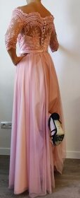 Dámske spoločenské šaty pudrovo-ružové95 - 5