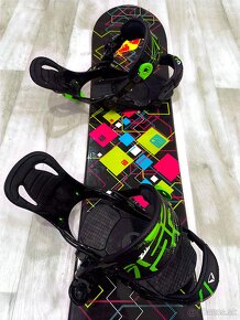 Predám detský snowboard 120cm s viazaním SP - 5