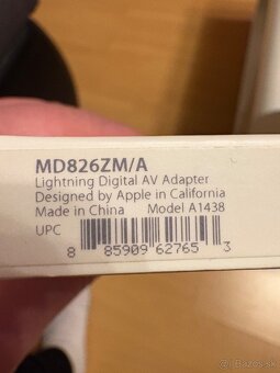 Predám - originálny Digitálny AV adaptér Lightning - 5