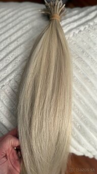 Ruske blond vlasy na predlzenie 65 -70 g dlzka 48-50 cm - 5