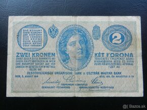 Staré vzácnejšie bankovky Rakúsko Uhorsko - 5