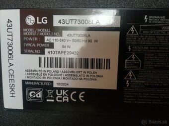 LG televízia 108 cm - 5