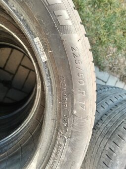 Predám letné pneumatiky Michelin 225/50R17 98W. - 5