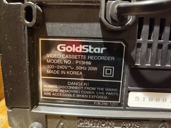 VHS rekorder GoldStar P13HW - 5