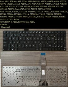 Klavesnice Asus K53, K53U// A55A K55A R500 X751 X752 A751LA - 5