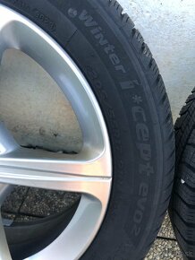 zimné komplet pneu na diskoch Mercedes 205/55 R17 - 5