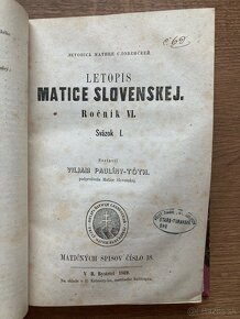 Konvolut letopis Matice Slovenskej (6 čísel v 1 zv.) - 5