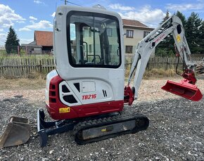 Minibagr Takeuchi TB 216 hyd. podvozek + svahovka - 5