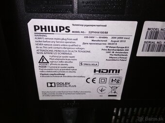 32” LED TV Philips 32PHH4100, uhlopriečka 80cm, 100Hz - 5