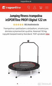 Predám trampolínu INSPORTLINE Profi Digital 122 - 5