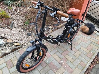 Mestský skladací ebike Onesport 20x3.0",350W,17Ah,25km/h,28 - 5