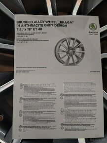 18" originál sada alu ŠKODA + zimné 225/45 18. - 5