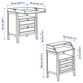 SUNDVIK prebaľovací pult/komoda - 5