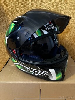 AGV K5 Helmet - Hurricane Black / Green / White - 5