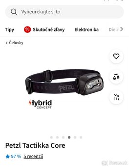 Celovka Petzl Taktikka Core a RIDGEMONKEY NABÍJATEĽNÁ LAM - 5