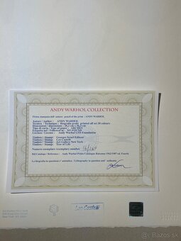 Andy Warhol "Mickey" Limitovaná edícia_Certifikát - 5