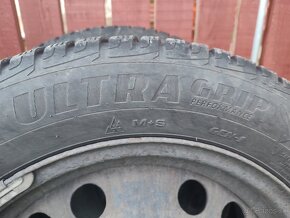 Opel plechové disky 16" 5x110 + zimné pneumatiky Goodyear - 5