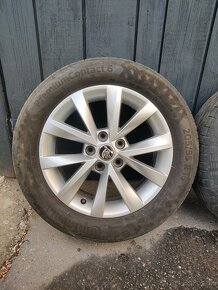 5x112r16 Elektróny Škoda Octavia R16 + letné pneu 205/55 R16 - 5