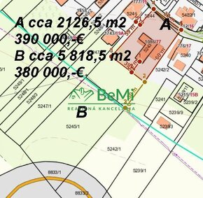 Rozľahlý pozemok 5 818 m2 Nitra - Čermáň všetky IS ID 511-14 - 5