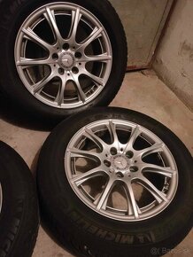 Zimné 4ks alu disky orig. Mercedes 5x112 r16 pneu 205/60 r16 - 5