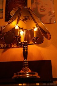 Starožitná stolová lampa 58 CM - 5