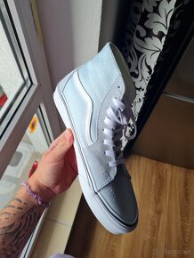 Vans Sk8 Hi BLUE nové nenosené Kotníkové - 5