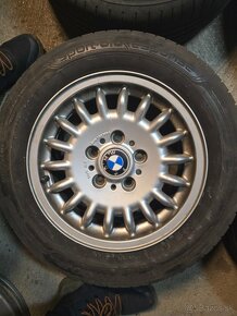 BMW zliatinove disky elektrony R15 5x120 s pneu Michelin - 5