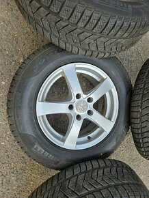 zimní Alu kola Audi Volkswagen dezent 5x112 7jx16 et38 pneu - 5