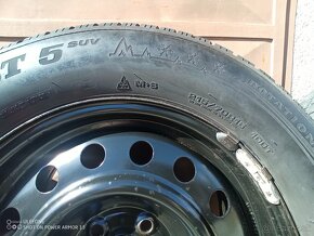 Plechové disky 5x114,3 R16 + Zimné pneumatiky DUNLOP - 5