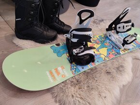 Snowboard komplet 115 cm s viazaním + topánky - 5