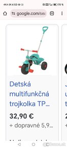 Nová trojkolka tp trikes 2v1. - 5