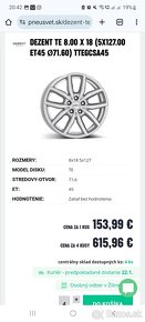 NOVÉ 5x127 r18 - Jeep Wrangler, Grand Cherokee - 5