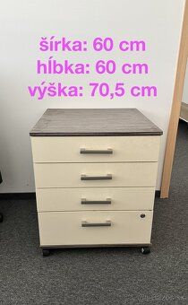 4 kancelárske stoly spolu za 50 EUR - 5