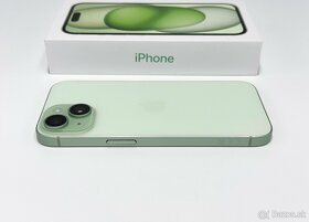 Apple iPhone 15 128GB Green 100% Zdravie Batérie - 5