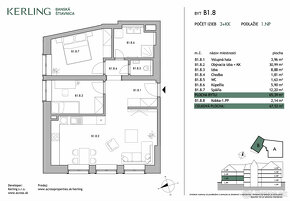 NOVOSTABA KERLING-3 izb. byt s parkovaním v Banskej Štiavnic - 5