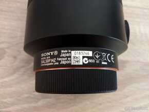 objektív Sony SAL-50F14Z + Sony ALC-SH126 - 5