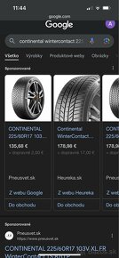 Predám zimné pneu 4ks (Continental) - 5