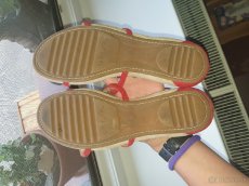 Červené kožené sandále UNISA 42 - 5