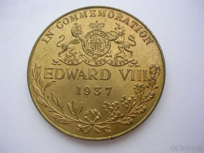 AE medaila 1937 EDWARD VIII korunovácia zrušená - 5