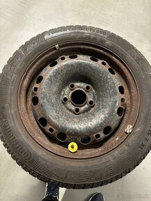 Zimné gumy 185/60 R15 + plechače škoda fabia - 5