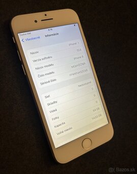 iPhone 8 64gb white - 100% batéria - 5