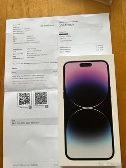 Predám vymenim mesačni IPHONE 14.pro max 256 - 5