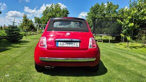 Fiat 500 cabrio , 1.4 benzín, koža , senzory - 5