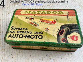 Plechové retro krabičky Matador a Sanitas ČSSR - 5