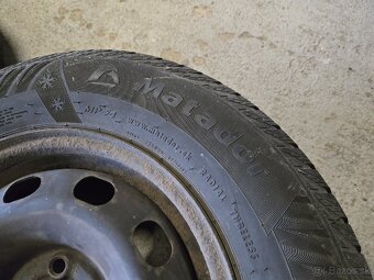 Plechové disky 5x100 + zimné pneumatiky 175/80r14 - 5