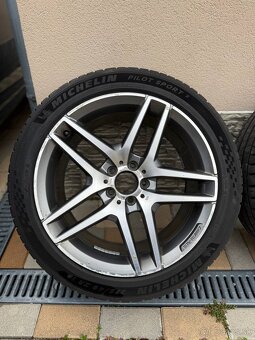 Original Mercedes AMG 5x112 R19 disky+Michelin Pilot Sport 5 - 5