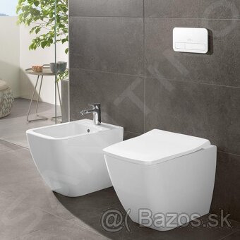 Villeroy & Boch - Ovládacie tlačidlo WC splachovania, biele - 5