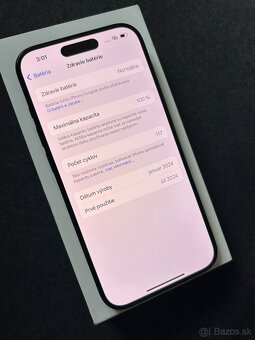 iPhone 15 Pro 128GB black titanium - ako nový - 5